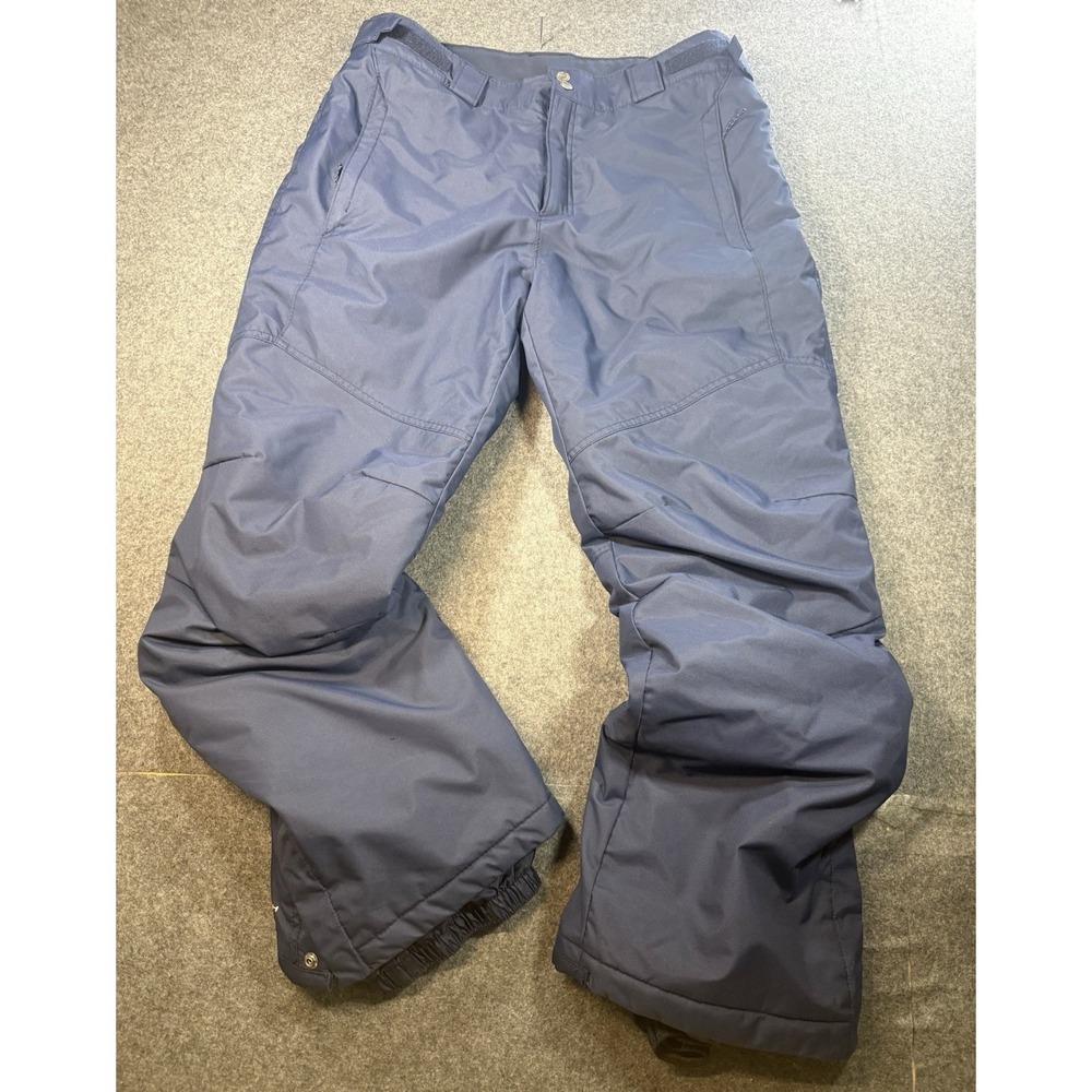 Columbia Omni-Tech Insulated Ski Snow Pants Navy Blue Size‎ M Regular